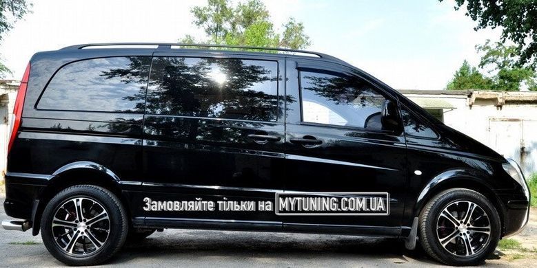 Рейлинги Mercedes Vito (W639) 2003- /длинн.база /Черный /Abs