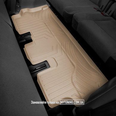 Коврики в салон для Infiniti QX56 2010- с бортиком бежевые 3 ряд 453363