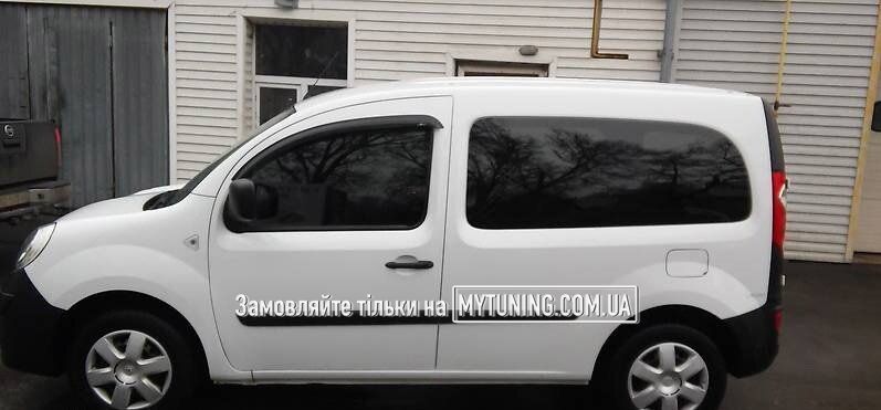 Дефлекторы Hic накладные передние Renault Kangoo 2008+| Ветровики на скотче HIC REN25-1