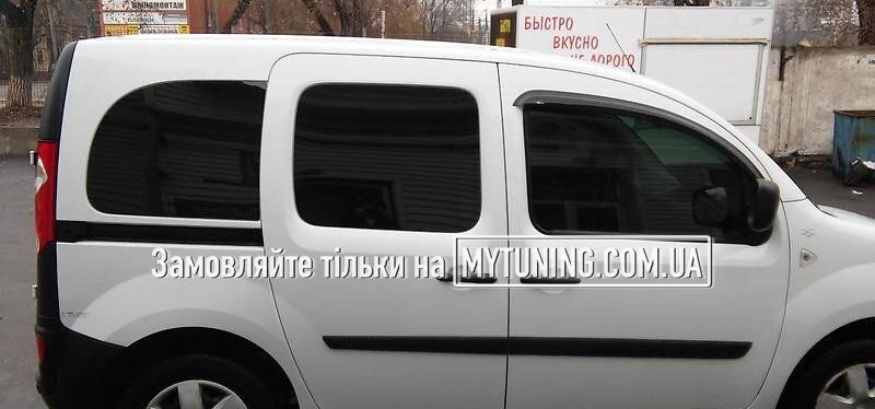 Дефлектори Hic накладні передні Renault Kangoo 2008+ | Вітровики на скотчі HIC REN25-1