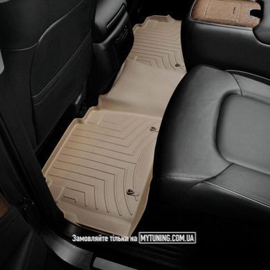 Коврики в салон для Infiniti QX56QX80 2010- с бортиком задние бежевые 453362