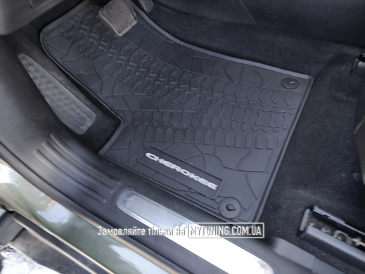 Jeep Cherokee 2014-2023 Оригинальные коврики HAVOC резиновые в салон.