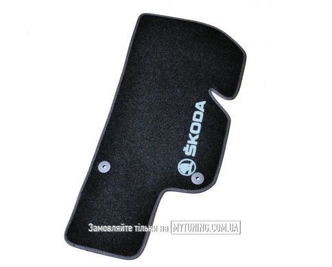 Коврики в салон ворсовые AVTM для Skoda Super B (2008-2015) /Чёрные, кт. 5шт BLCCR1566