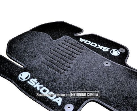 Коврики в салон ворсовые AVTM для Skoda Super B (2008-2015) /Чёрные, кт. 5шт BLCCR1566