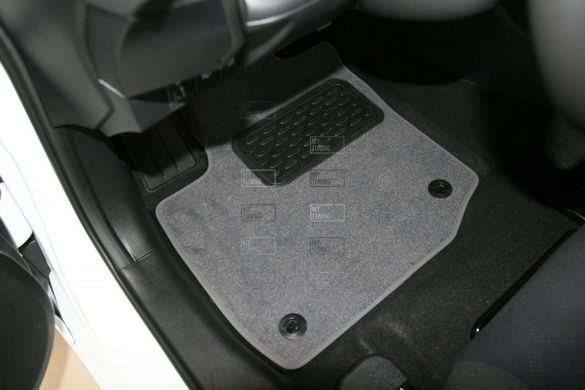 Коврики в салон ворсовые для Volkswagen Touareg 2010->, внед., 4 шт (серые) NLT.51.36.11.111kh