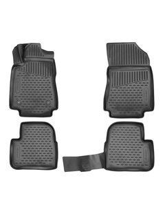 Коврики в салон для Citroen C3 (CIII) 2016-> хб (Европа) 4 шт полиуретан 3D ELEMENT3D1043210k
