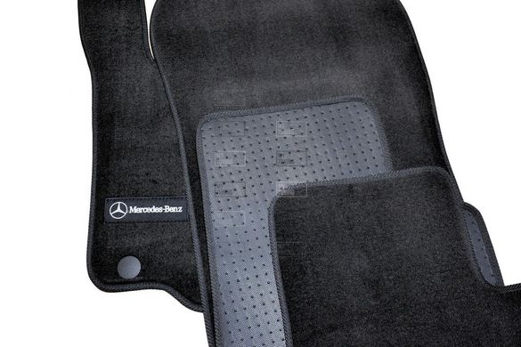 Коврики в салон ворсовые для Mercedes ML/GL/GLE166 (2011-) Черные Premium BLCLX1354