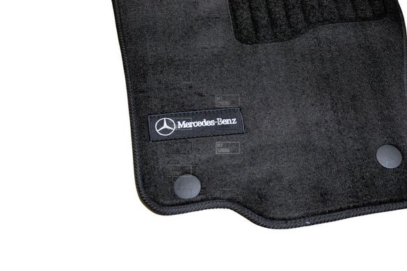 Коврики в салон ворсовые для Mercedes ML/GL/GLE166 (2011-) Черные Premium BLCLX1354