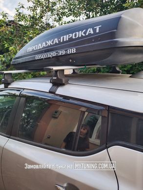 Дефлектори Hic накладні Nissan Leaf 2010-2017 | Вітровики на скотчі HIC Ni87