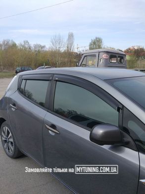 Дефлектори Hic накладні Nissan Leaf 2010-2017 | Вітровики на скотчі HIC Ni87
