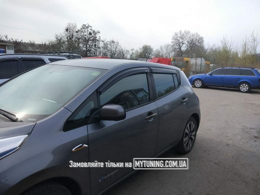 Дефлектори Hic накладні Nissan Leaf 2010-2017 | Вітровики на скотчі HIC Ni87
