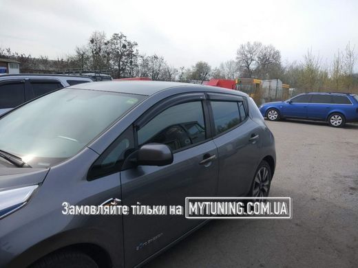 Дефлектори Hic накладні Nissan Leaf 2010-2017 | Вітровики на скотчі HIC Ni87