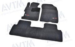 Коврики в салон ворсовые AVTM для Honda Civic (2006-2011) SD 4D /Чёрные Premium BLCLX1201
