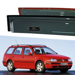 Дефлектори Hic накладні Volkswagen Golf-4 1997-2004 універсал | Вітровики на скотчі HIC VW21