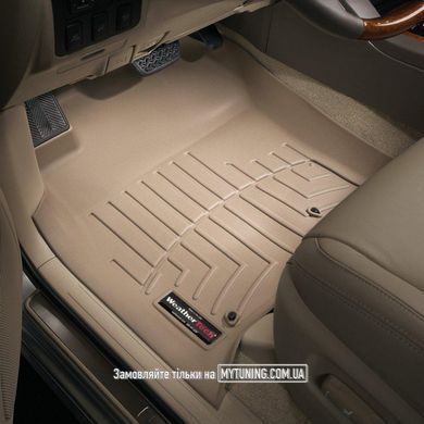 Коврики в салон для Тойота Land Cruiser Prado 120 2003-08 с бортиком бежевые передние RSE 451211