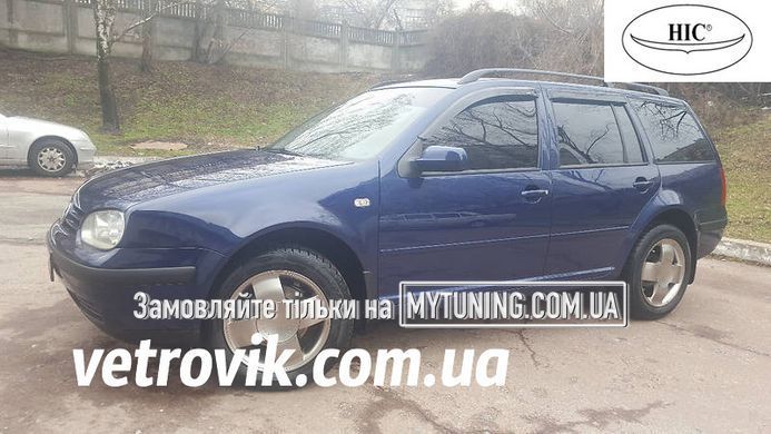 Дефлектори Hic накладні Volkswagen Golf-4 1997-2004 універсал | Вітровики на скотчі HIC VW21