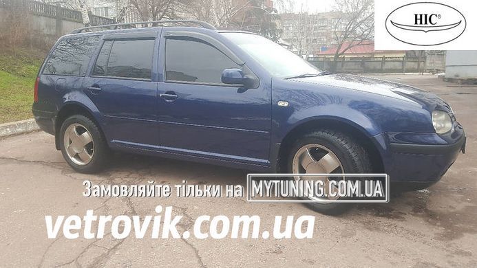 Дефлектори Hic накладні Volkswagen Golf-4 1997-2004 універсал | Вітровики на скотчі HIC VW21