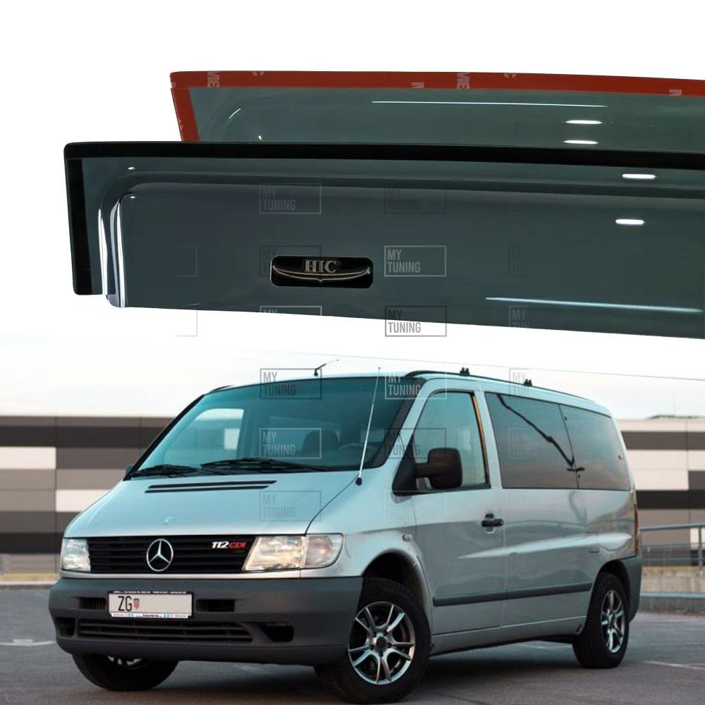 Дефлекторы Hic накладные Mercedes Vito W638 1995-2003 | Ветровики на скотче  HIC MB09 - Mytuning.com.ua — Автомобильные Аксессуары