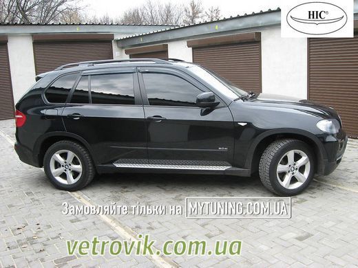 Дефлектори Hic накладні BMW X5 E70 2007-2013 | Вітровики на скотчі HIC BM14
