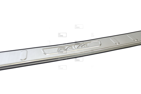 Накладка на задний бампер Toyota Rav4 2019-2022 Havoc (нержавеющая сталь)