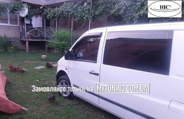 Дефлектори Hic накладні Mercedes Vito W638 1995-2003 | Вітровики на скотчі HIC MB09
