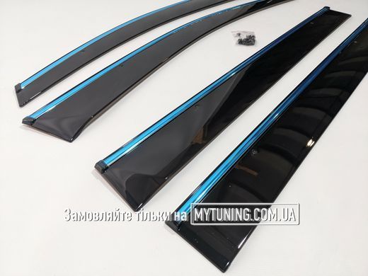 Вітровики з хромом на скотчі Volkswagen Touran 2003-2015 Havoc