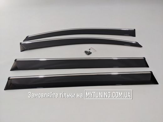 Вітровики з хромом на скотчі Volkswagen Touran 2003-2015 Havoc