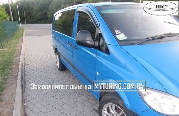 Дефлектори Hic накладні Mercedes Vito/Viano W-639 2003-2015 | Вітровики на скотчі HIC MB06